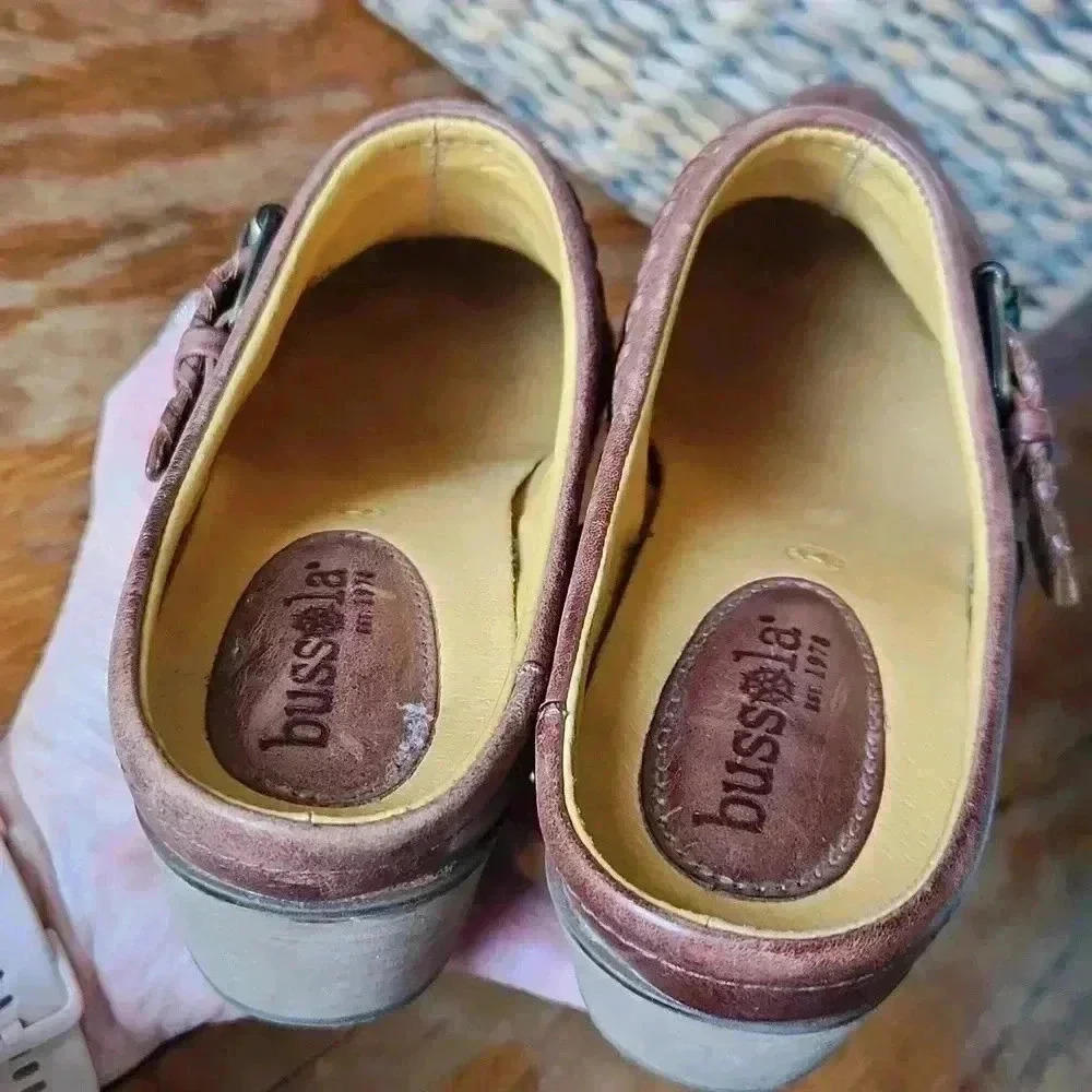 Bussola Woodsville Leather Mules Size 8 Tan‎ - Picture 6 of 14